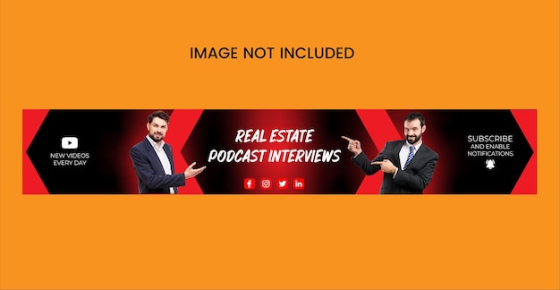 Plantilla de diseño de arte de canal de banner de YouTube moderno profesional