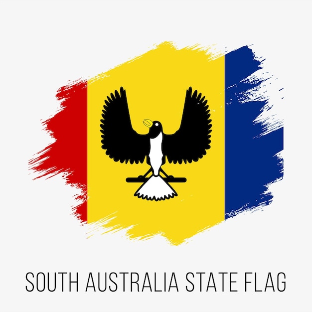 Plantilla de diseño de bandera vectorial de australia del sur del estado australiano bandera de australia del sur para la independencia