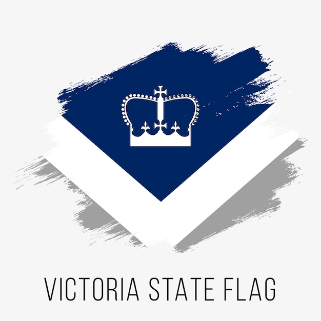 Plantilla de diseño de bandera vectorial de victoria del estado australiano bandera de victoria para el día de la independencia