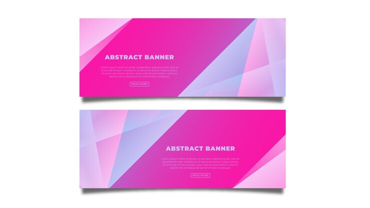 Plantilla de diseño de banner abstracto moderno vector