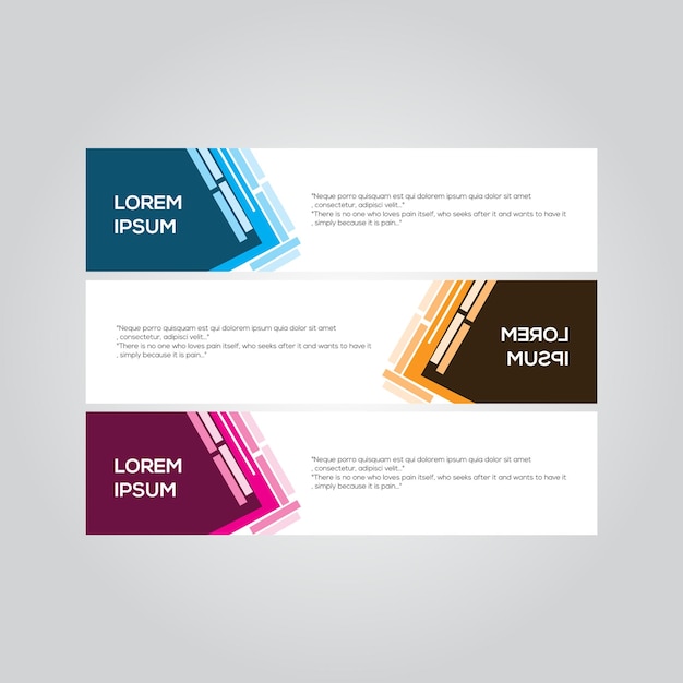 plantilla de diseño de banner abstracto