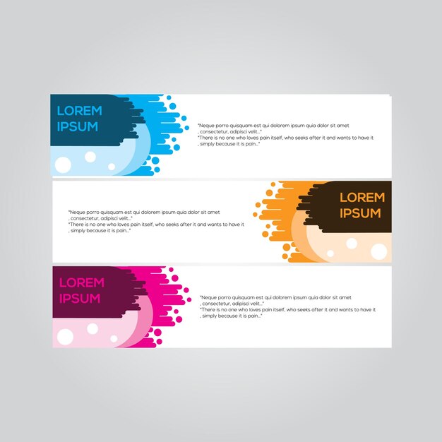 plantilla de diseño de banner abstracto
