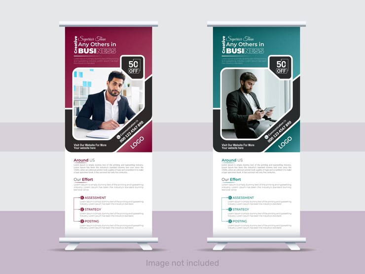 plantilla de diseño de banner acumulado abstracto profesional corporativo