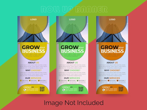 Plantilla de diseño de banner acumulativo corporativo vectorial