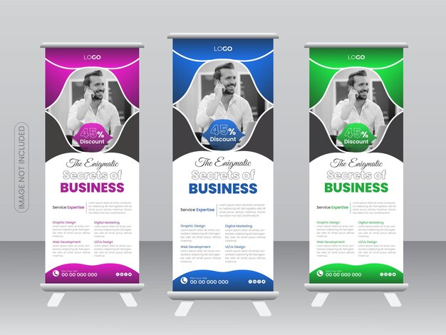 Plantilla de diseño de banner acumulativo corporativo