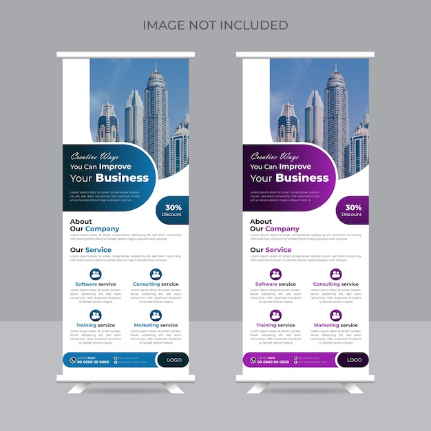 plantilla de diseño de banner acumulativo corporativo