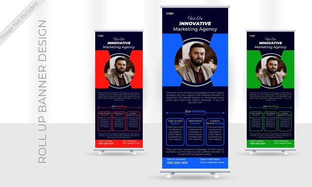 Plantilla de diseño de banner acumulativo de negocios profesionales vectoriales