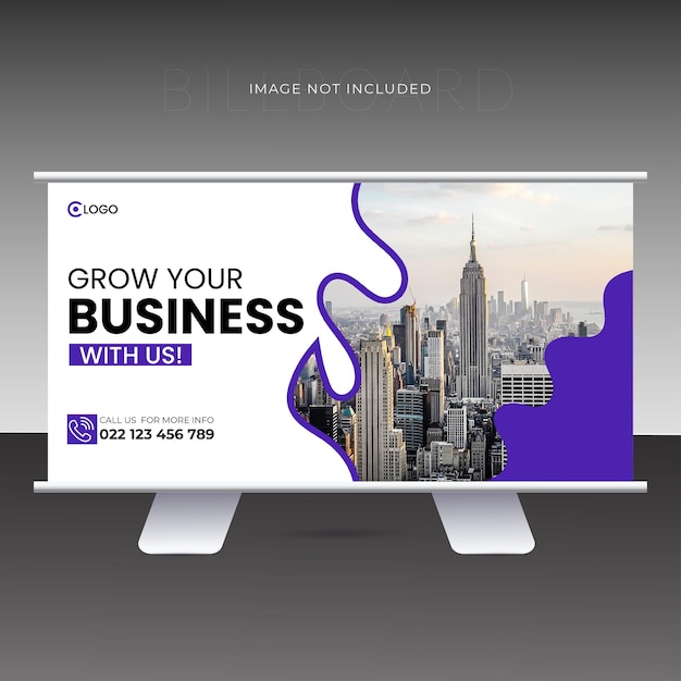 plantilla de diseño de banner de cartelera para agencia de negocios o empresa