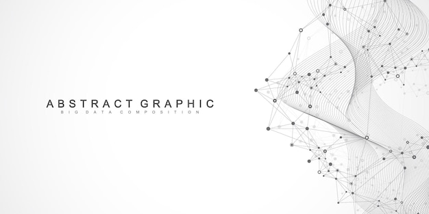 plantilla de diseño de banner de conexión de red global en el concepto de negocio global