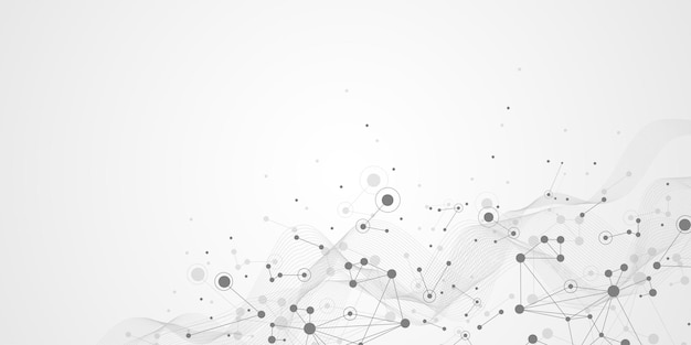Plantilla de diseño de banner de conexión a la red global Tecnología de Internet