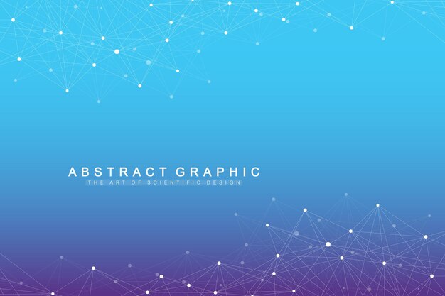 plantilla de diseño de banner de conexión de red global Visualización de grandes datos Tecnología de Internet