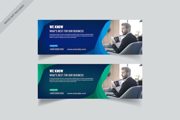 Plantilla de diseño de banner de control deslizante de negocios