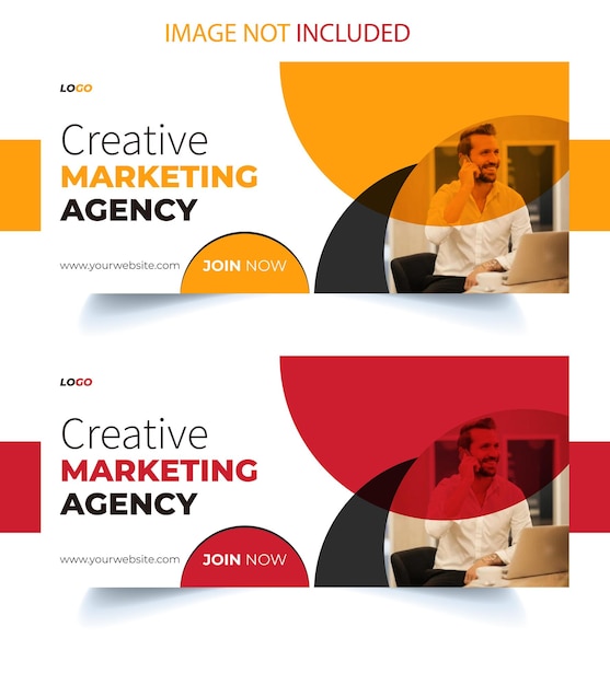 Plantilla de diseño de Banner corporativo
