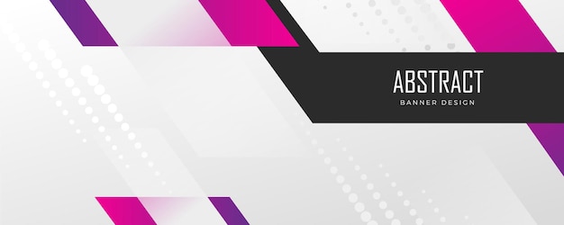 Plantilla de diseño de banner degradado abstracto