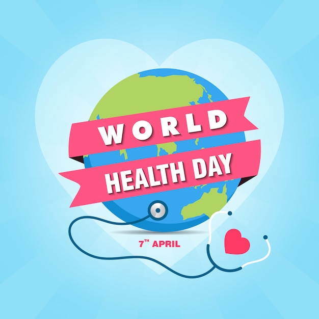 Vector plantilla de diseño de banner del día mundial de la salud