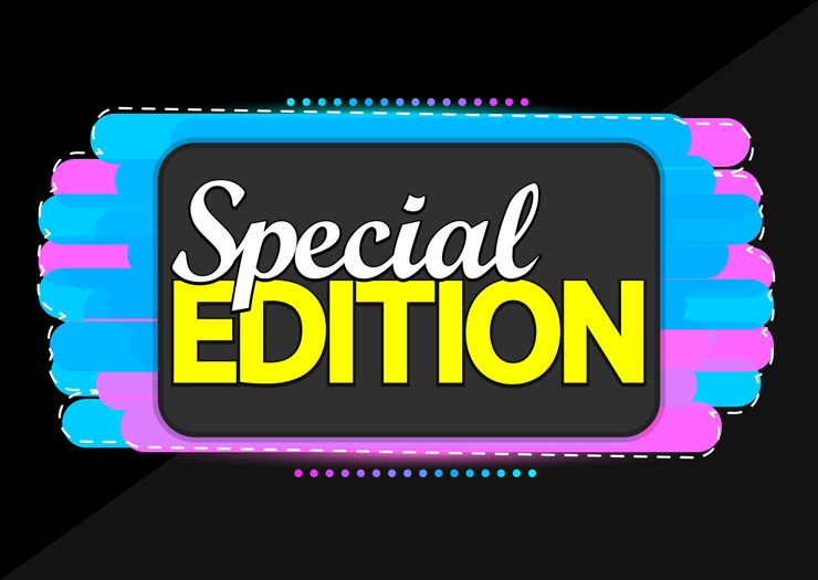 Vector plantilla de diseño de banner de edición especial ilustración vectorial de etiqueta promocional