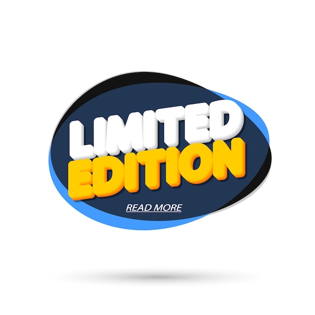 plantilla de diseño de banner de edición limitada
