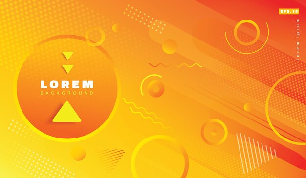 Plantilla de diseño de banner elegante moderno abstracto Vector ilustrador de fondo de forma geométrica degradado