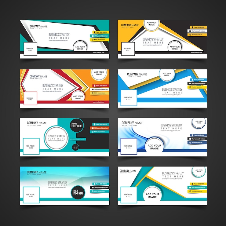 Vector plantilla de diseño de banner de facebook