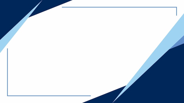 Vector plantilla de diseño de banner horizontal azul moderno fondo de negocios con espacio para el texto o la imagen