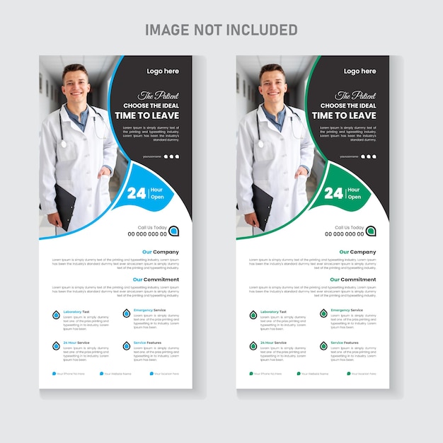 Plantilla de diseño de banner médico con un diseño simple