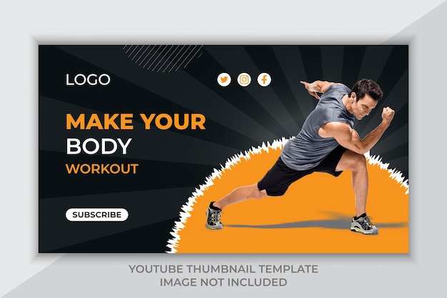 plantilla de diseño de banner en miniatura de YouTube