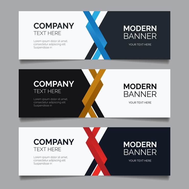 Plantilla de diseño de banner moderno