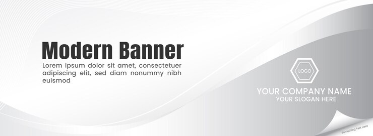 Vector plantilla de diseño de banner moderno