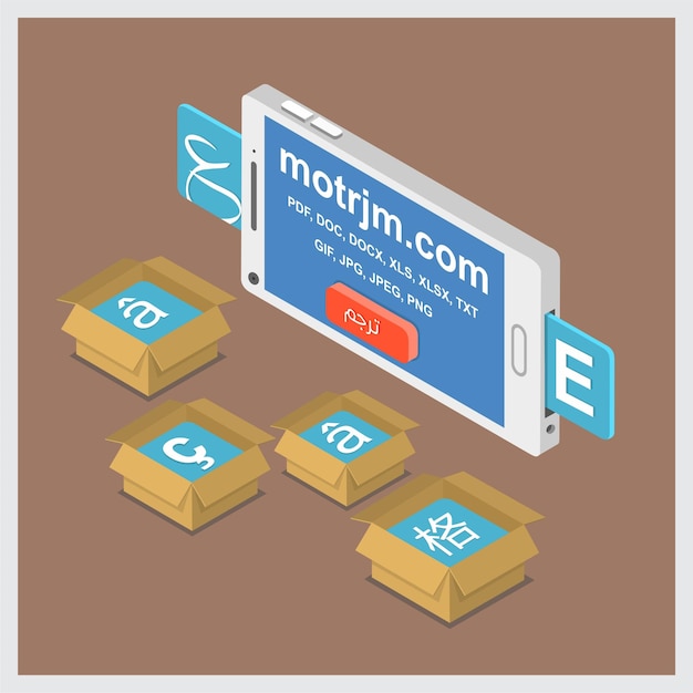 plantilla de diseño de banner motrjm para traducir el sitio web