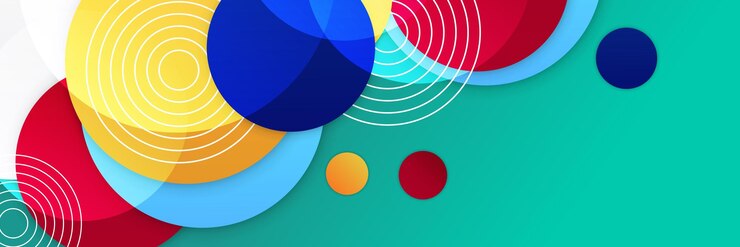 Vector plantilla de diseño de banner de polígono abstractamente colorido banner web tecnológico colorido con formas geométricas telón de fondo y colores de gradiente diseño gráfico vectorial patrón de presentación de banner fondo