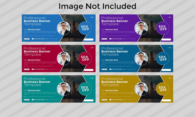 plantilla de diseño de banner de portada de facebook de negocios profesional moderno y de tendencia