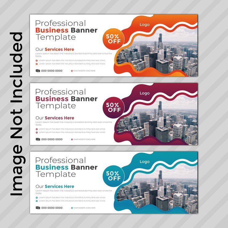 plantilla de diseño de banner de portada de facebook de negocios profesional moderno y de tendencia