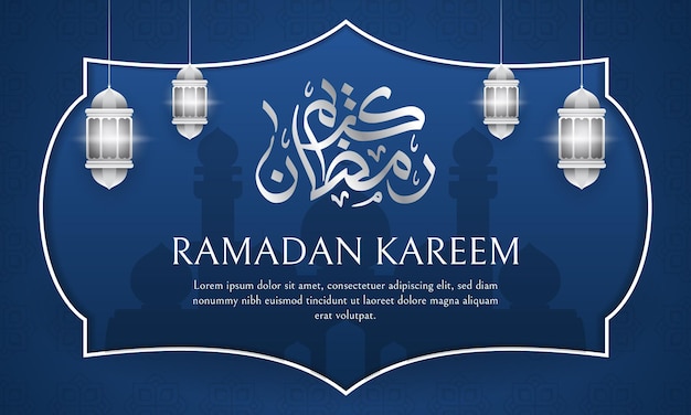 Plantilla de diseño de banner de ramadán kareem