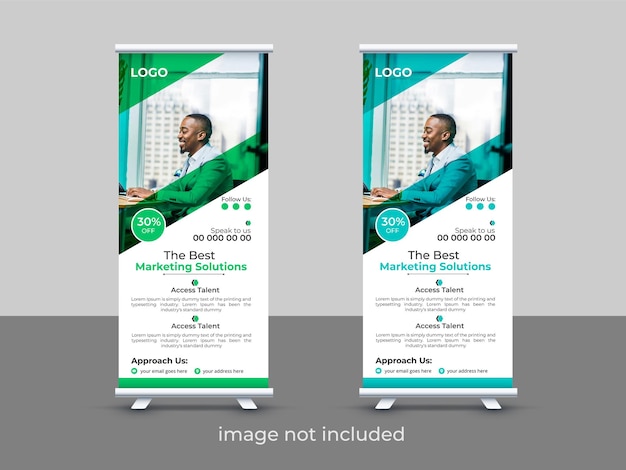 plantilla de diseño de banner rodado descarga gratuita