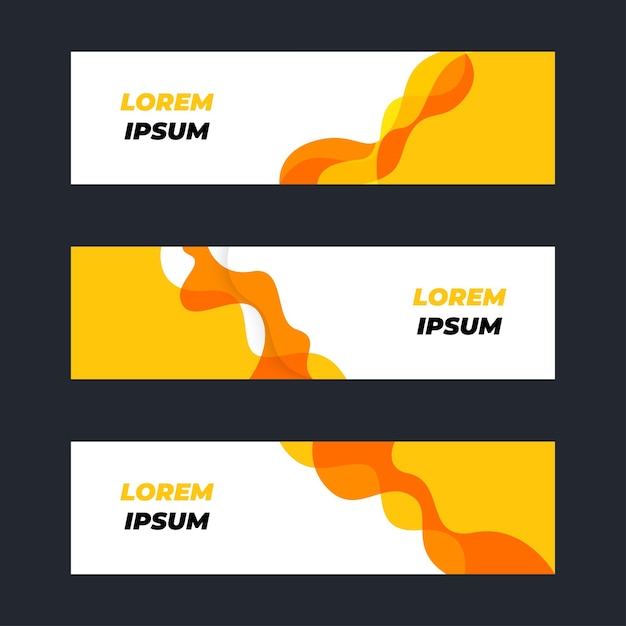 Plantilla de diseño de banner simple