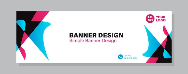 Plantilla de diseño de banner Tarjeta de visita moderna creativa ilustración vectorial Color negro y amarillo