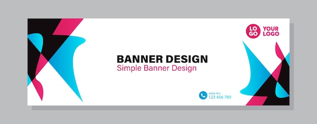 Plantilla de diseño de banner tarjeta de visita moderna creativa ilustración vectorial color negro y amarillo