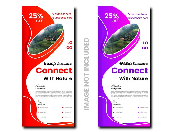 plantilla de diseño de banner para vacaciones de viaje