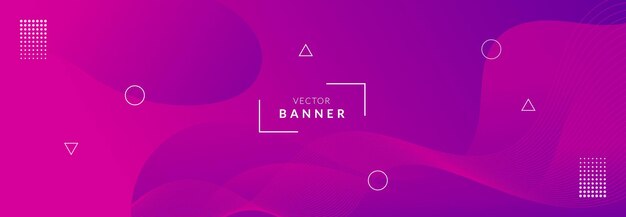 Plantilla de diseño de banner vectorial moderno abstracto