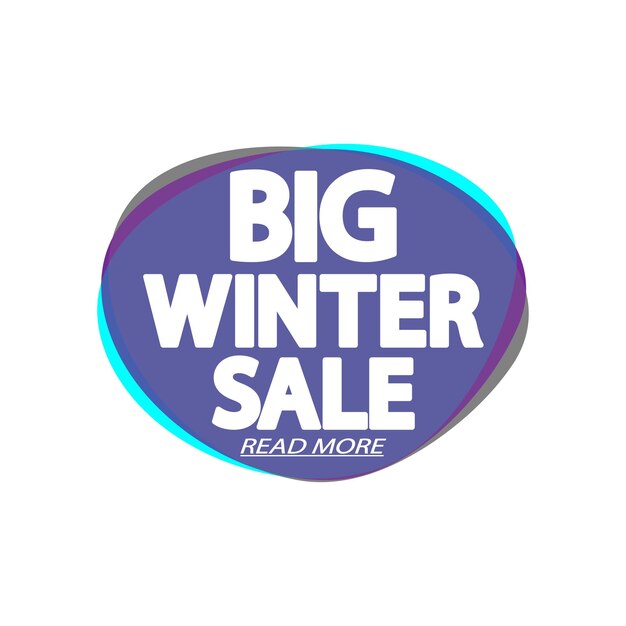 plantilla de diseño de banner de venta de invierno