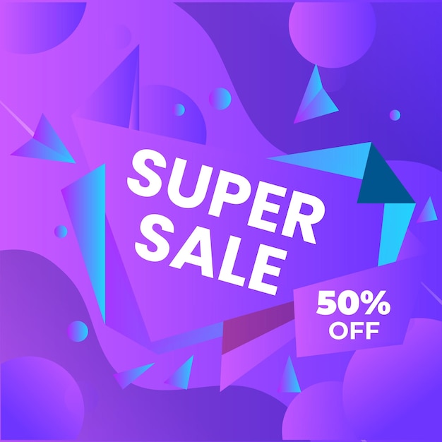 Plantilla de diseño de banner de venta de póster de venta flash con efecto de texto editable en 3d