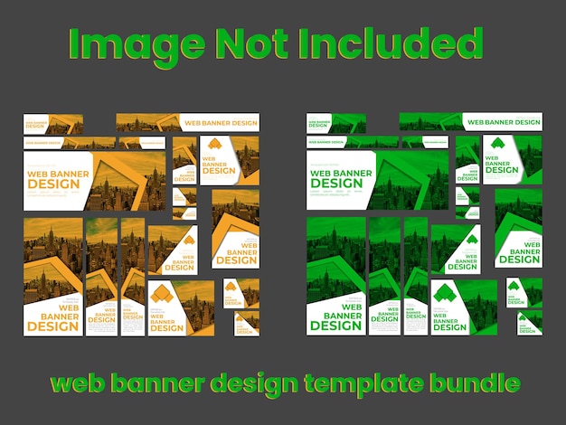 Vector plantilla de diseño de banner web de diseño de paquete