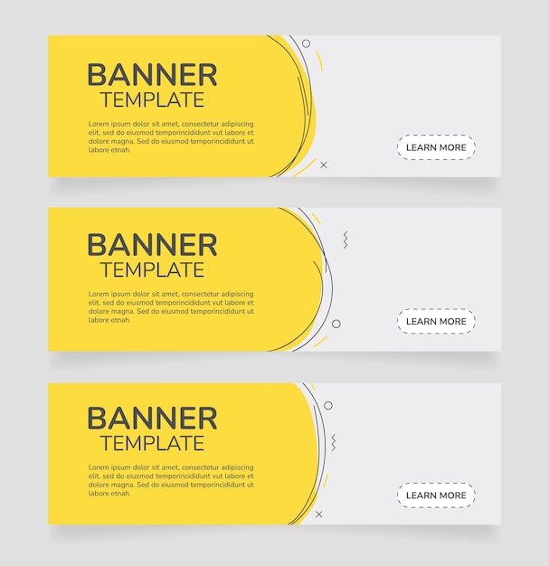 Plantilla de diseño de banner web horizontal de campaña minorista