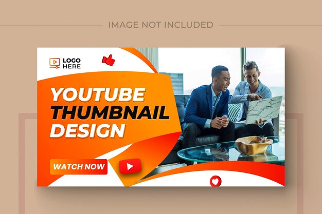 Plantilla de diseño de banner web y miniatura de canal de youtube empresarial