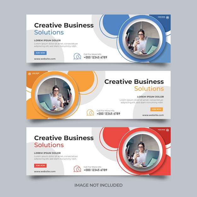 Plantilla de diseño de banner web y publicación de redes sociales corporativas