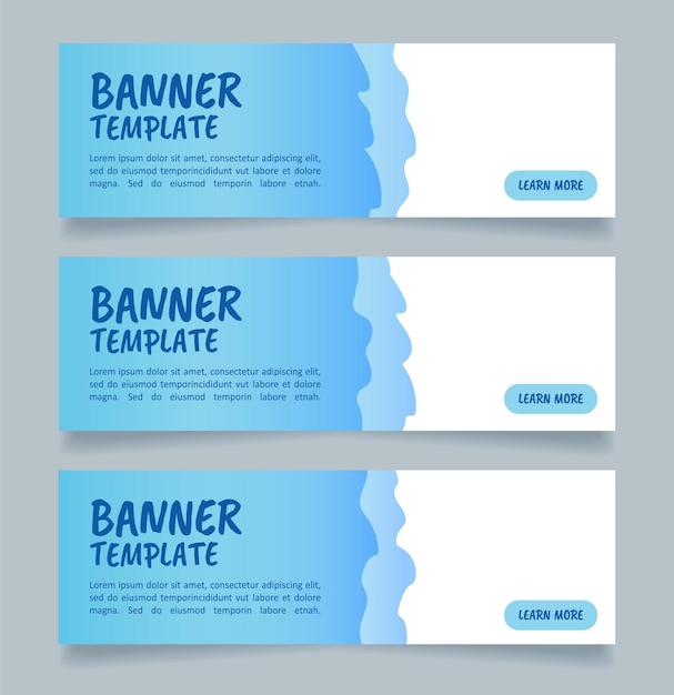 Plantilla de diseño de banner web de tecnología de limpieza de océanos Folleto vectorial con espacio de texto Cartel publicitario con espacio de copia personalizado Cartel imprimible para publicidad Fuentes de advertencia Brush Calibri utilizadas