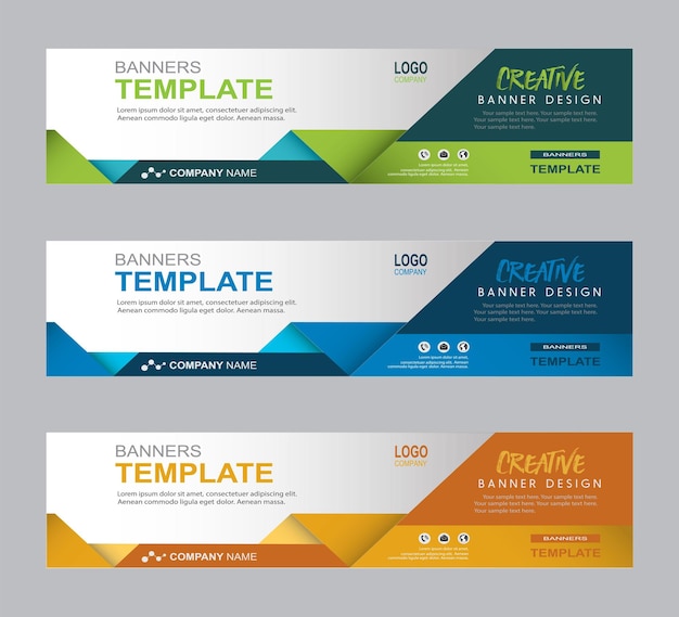 Plantilla de diseño de banner web