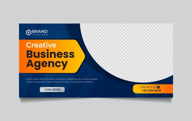 plantilla de diseño de banners de agencias de negocios creativas