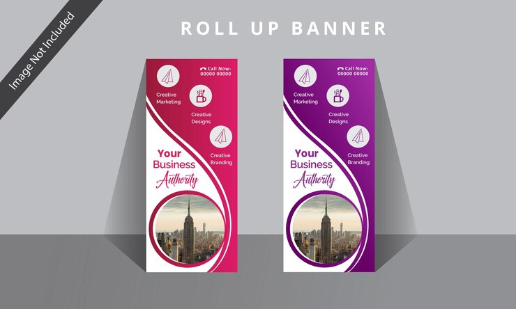 Plantilla de diseño de banners creativos para el marketing en redes sociales