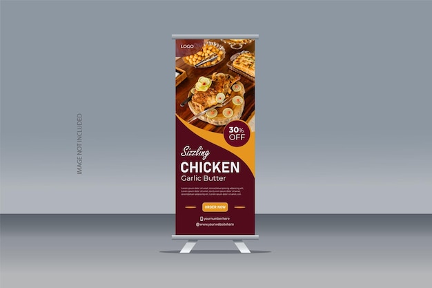 Plantilla de diseño de banners creativos para negocios de alimentos